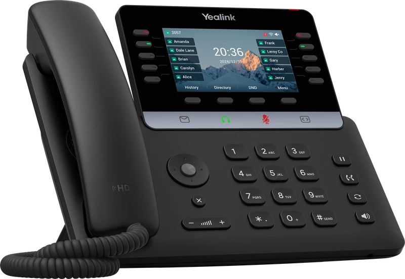 Yealink T74W business phone with physical line keys